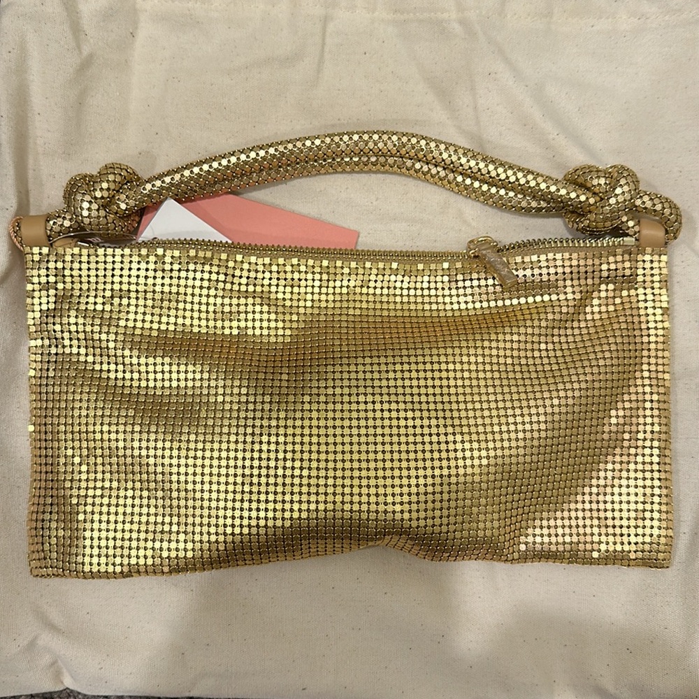 cult gaia Gold Mesh Shoulder Bag - Picture 5 of 5
